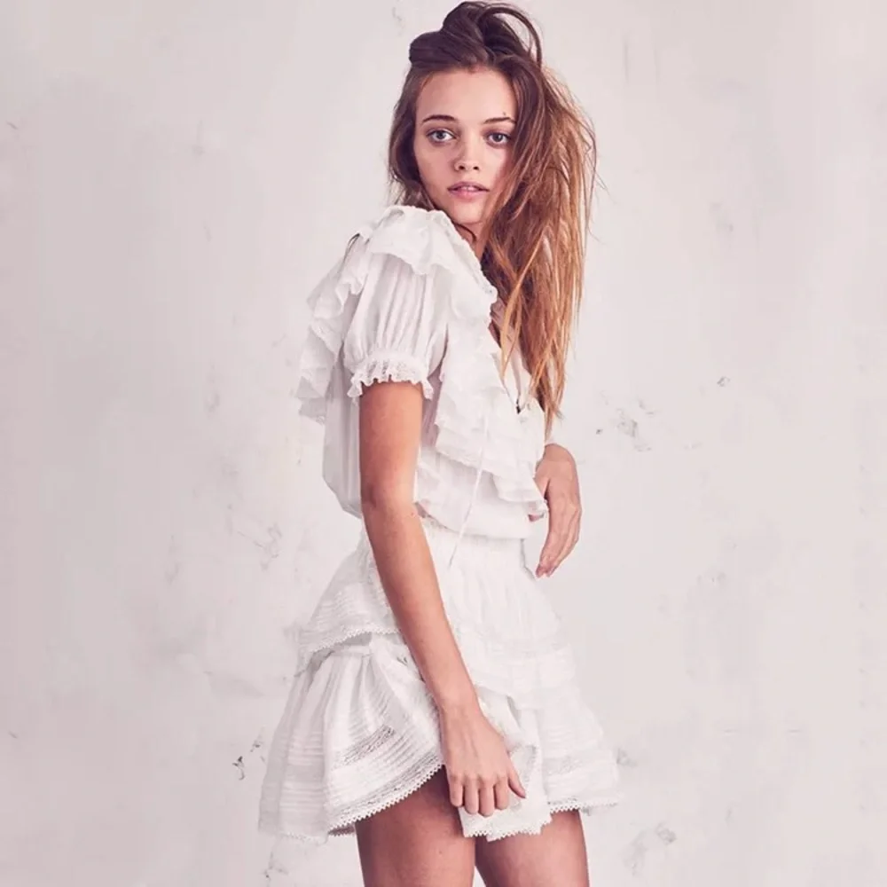 Lace dress Ruffle summer dress womens - Picture 5 of 5